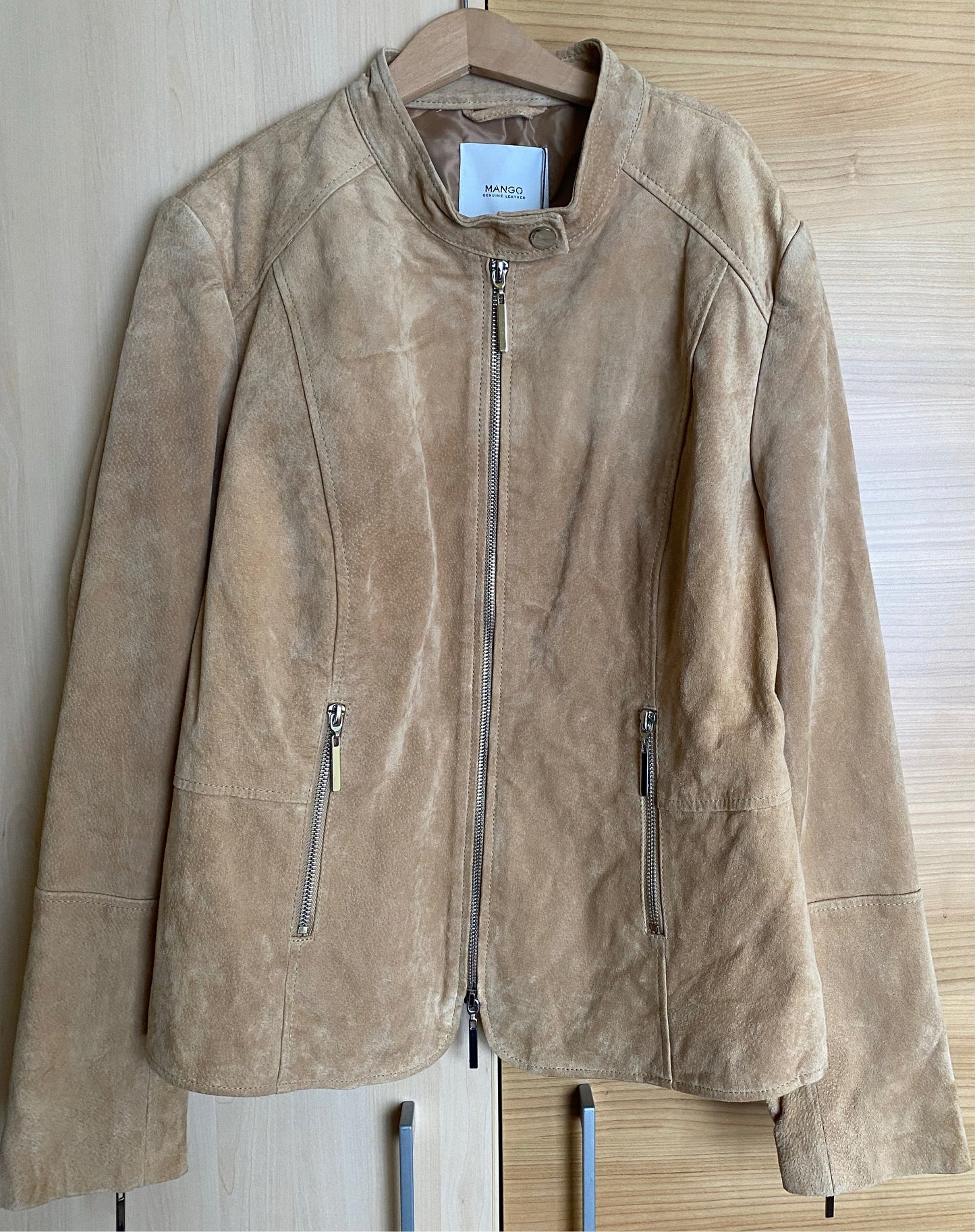 Leather jacket-Mango