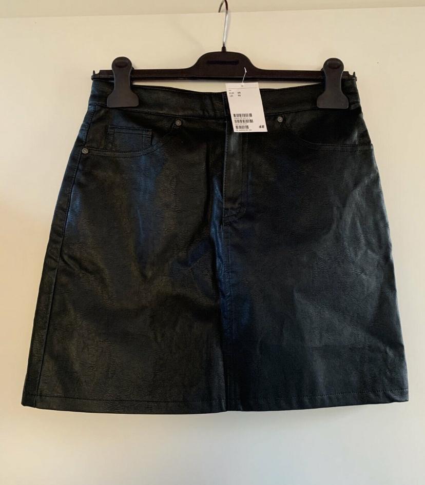 Mini skirt-Leather