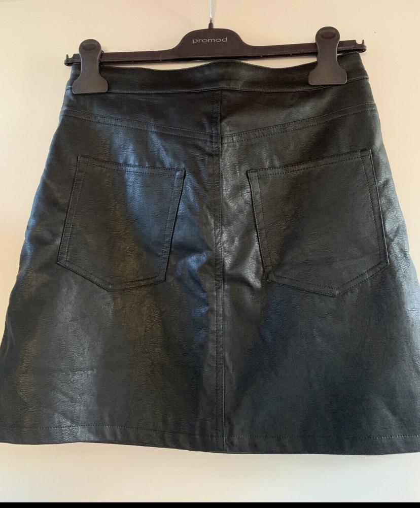Mini skirt-Leather